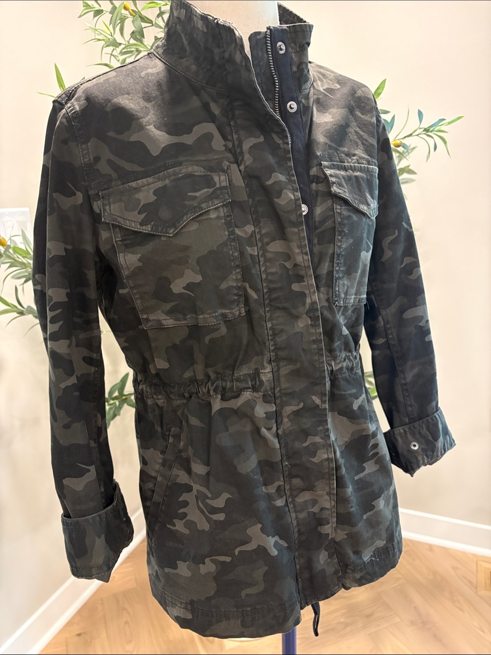 Nordstrom Olive Camo Utility Jacket